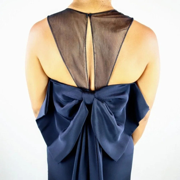 Gustavo Cadile Navy Luxury Formal Gown $1575 - Picture 7 of 11
